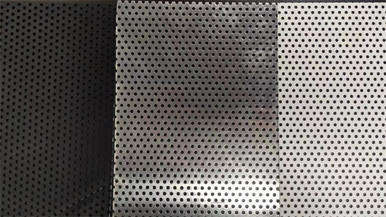 hoja perforada de aluminio AA1060, AA1100, AA3003 de 0.8m m blanco y negro