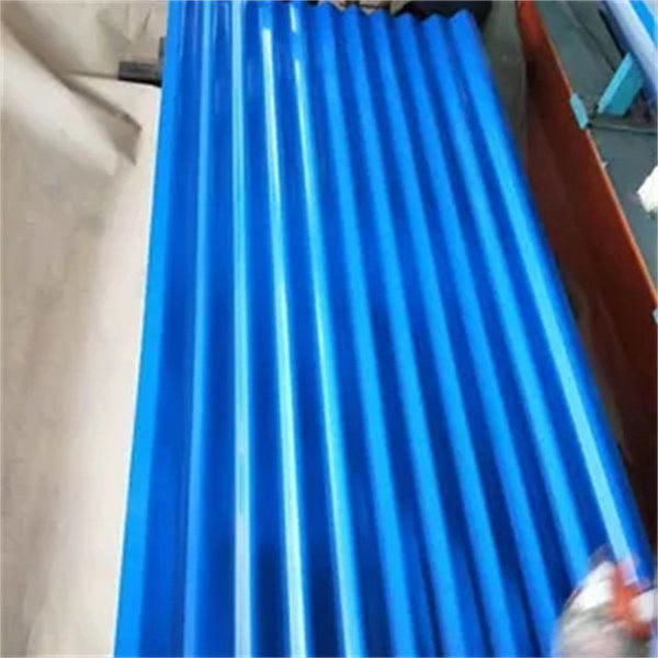 Hoja de acero acanalada galvanizada prepintada para cubrir el azul de la hoja, roja